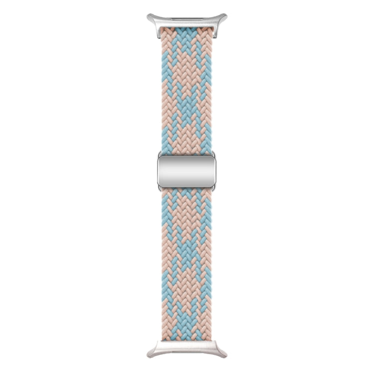 For Samsung Galaxy Watch Ultra 47mm Nylon Loop Magnetic Buckle Watch Band(Blue Diamond Powder) - Watch Bands by buy2fix | Online Shopping UK | buy2fix