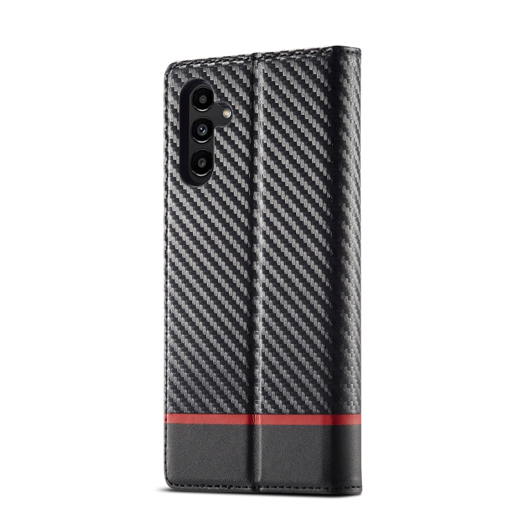 For Samsung Galaxy S24 FE 5G LC.IMEEKE Carbon Fiber Leather Phone Case(Horizontal Black) - Galaxy S24 FE 5G Cases by LC.IMEEKE | Online Shopping UK | buy2fix