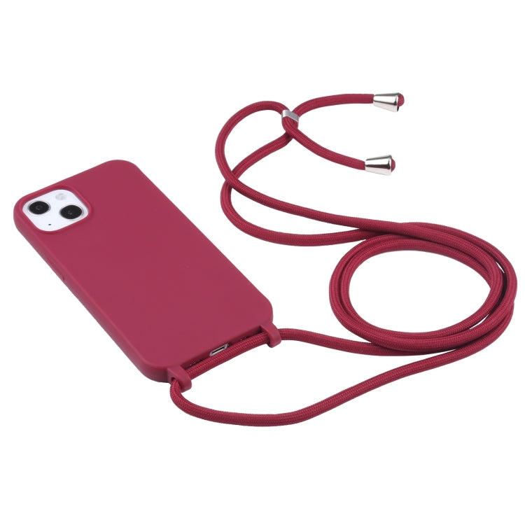 For iPhone 16 Pro Max Candy Colors TPU Protective Phone Case with Lanyard(Red) - iPhone 16 Pro Max Cases by buy2fix | Online Shopping UK | buy2fix