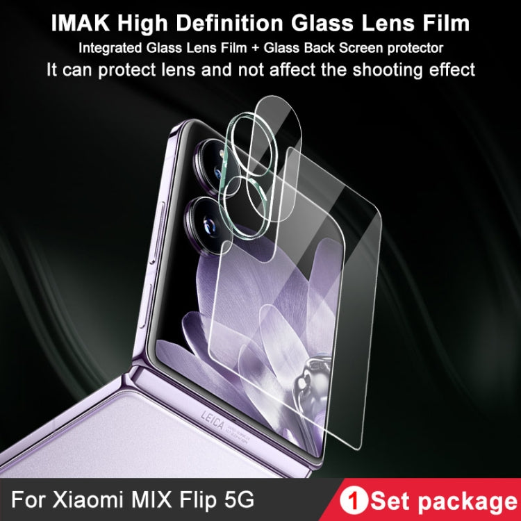 For Xiaomi Mix Flip 1 Sets imak Integrated Lens Film + Glass Rear Screen Sticker - Mix Flip Tempered Glass by imak | Online Shopping UK | buy2fix