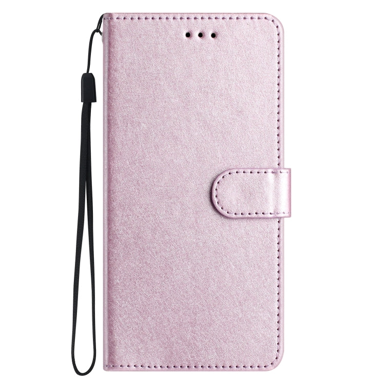 For iPhone 16 Silk Texture Horizontal Flip Leather Phone Case(Rose Pink) - iPhone 16 Cases by buy2fix | Online Shopping UK | buy2fix