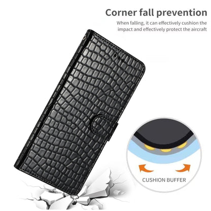 For iPhone 16 Pro Max Crocodile Texture Horizontal Flip Leather Phone Case(Black) - iPhone 16 Pro Max Cases by buy2fix | Online Shopping UK | buy2fix