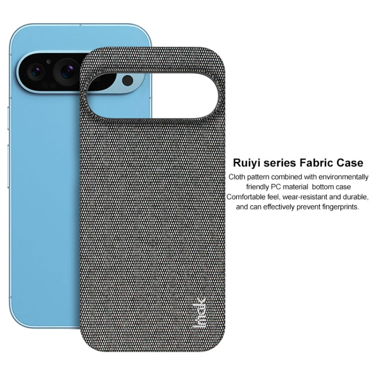 For Google Pixel 9 Pro XL imak Ruiyi Series Cloth Texture PU + PC Phone Case(Dark Grey) - Google Cases by imak | Online Shopping UK | buy2fix