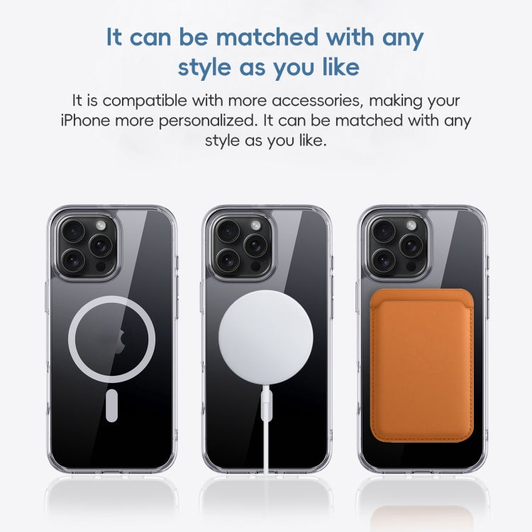 For iPhone 16 Pro Max Crystal Clear MagSafe Magnetic Phone Case(Transparent) - iPhone 16 Pro Max Cases by buy2fix | Online Shopping UK | buy2fix