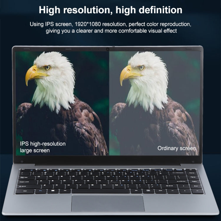 14 inch Windows 11 Laptop, 16GB+256GB, Gen 4th Intel Core i7 CPU, 180 Degree Rotation Axis(Silver) - Others by buy2fix | Online Shopping UK | buy2fix