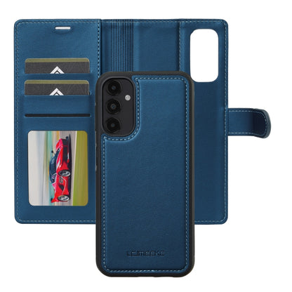 For Samsung Galaxy A14 4G / A14 5G LC.IMEEKE L2 Series Detachable Magsafe PU Phone Case with Lanyard(Blue) - Galaxy Phone Cases by LC.IMEEKE | Online Shopping UK | buy2fix