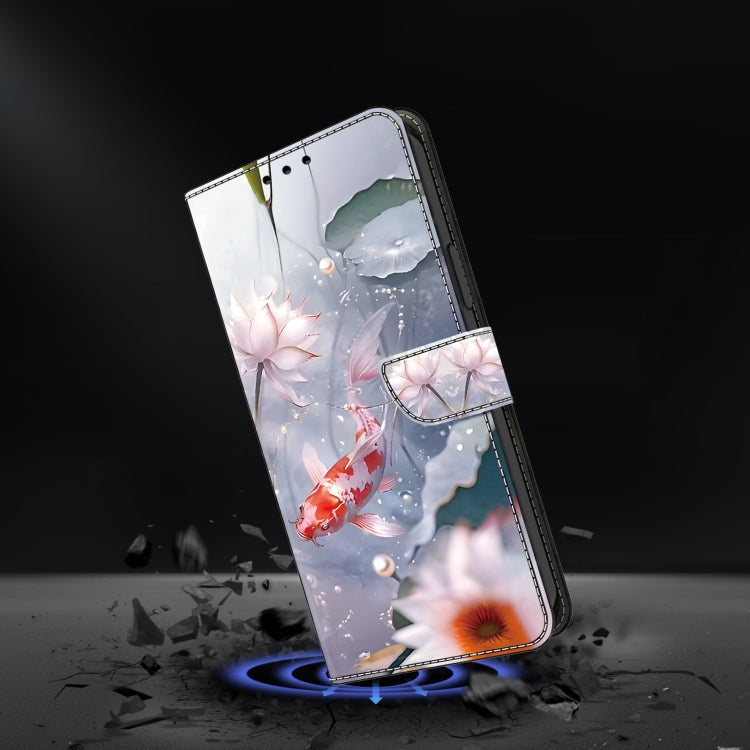 For iPhone 16 Pro Crystal Painted Leather Phone case(Koi) - iPhone 16 Pro Cases by buy2fix | Online Shopping UK | buy2fix