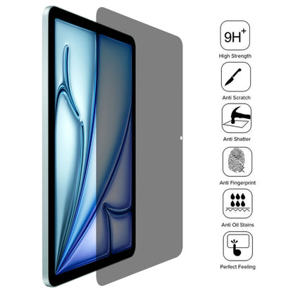 For iPad Air 11 2024 25pcs 0.33mm 9H 2.5D Privacy Anti-glare Explosion-proof Tempered Glass Film - iPad Air 11 2024 Tempered Glass by buy2fix | Online Shopping UK | buy2fix