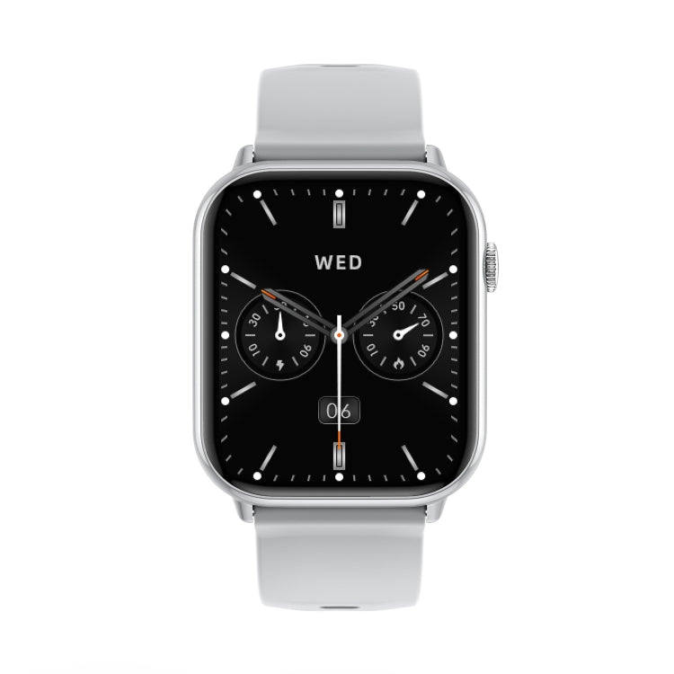 HD15 1.75 inch Silicone Strap IP68 Waterproof Smart Watch, Support Sedentary Reminder / Sleep Monitoring(Silver) - Smart Watches by buy2fix | Online Shopping UK | buy2fix