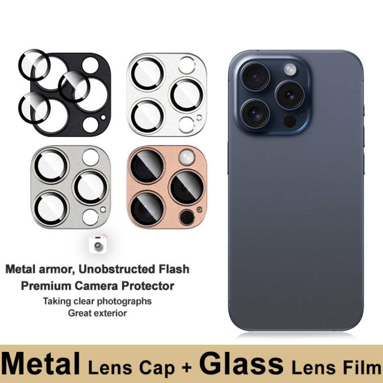 For iPhone 16 Pro / 16 Pro Max IMAK Metal Armor Premium Camera Protector Film(Black) - iPhone 16 Pro Max Tempered Glass by imak | Online Shopping UK | buy2fix