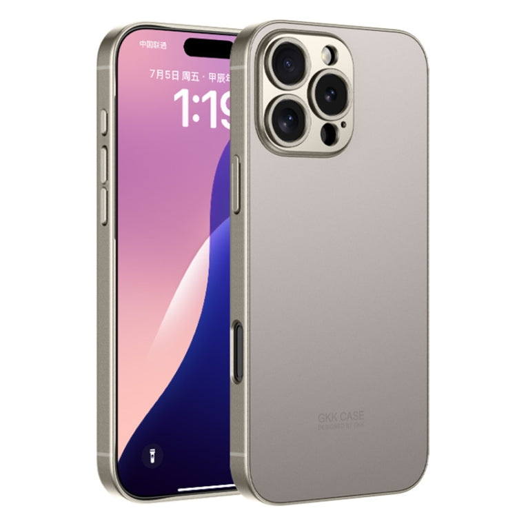 For iPhone 16 Pro Max GKK AG Craft Skin Feel Full Coverage Phone Case(Titanium Grey) - iPhone 16 Pro Max Cases by GKK | Online Shopping UK | buy2fix