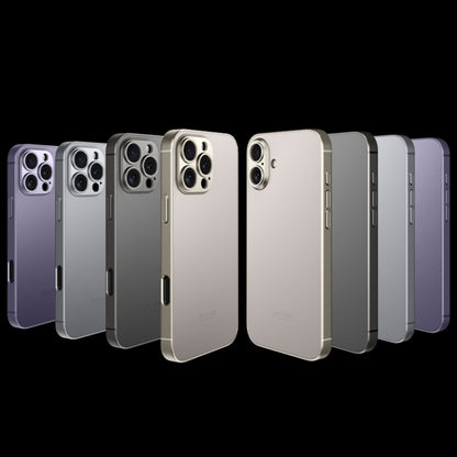 For iPhone 16 GKK AG Craft Skin Feel Full Coverage Phone Case(Titanium Grey) - iPhone 16 Cases by GKK | Online Shopping UK | buy2fix