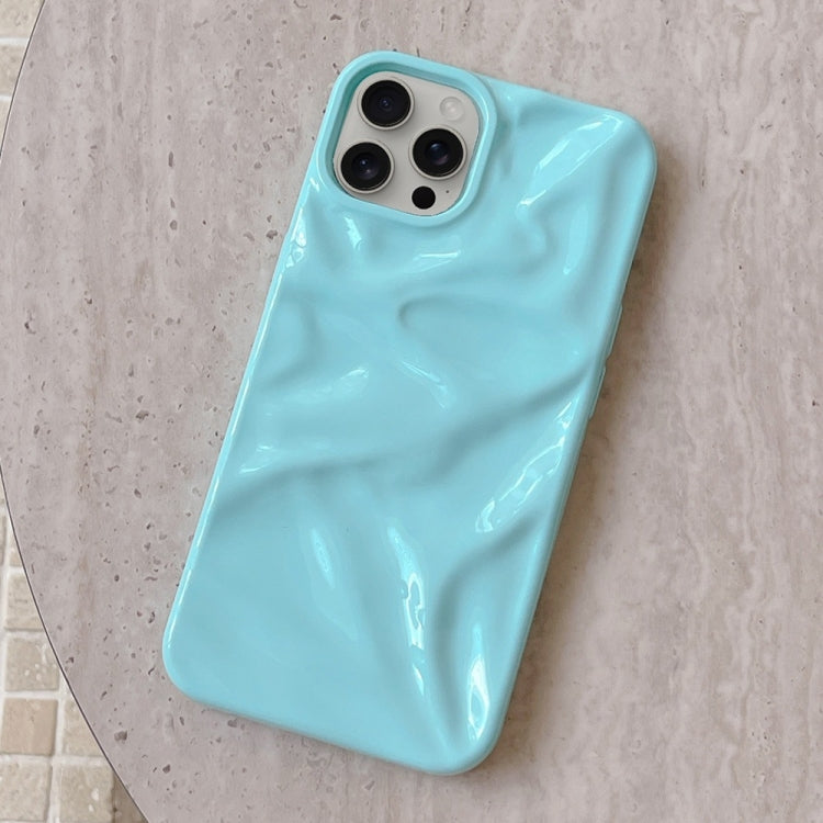 For iPhone 16 Pro Max Water Ripple Electroplating Paint TPU Phone Case(Sky Blue) - iPhone 16 Pro Max Cases by buy2fix | Online Shopping UK | buy2fix