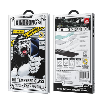 For iPhone 16 Pro Max WK WTP-087 Space King Kong 9D Curved HD Tempered Glass Screen Protector - iPhone 16 Pro Max Tempered Glass by WK | Online Shopping UK | buy2fix