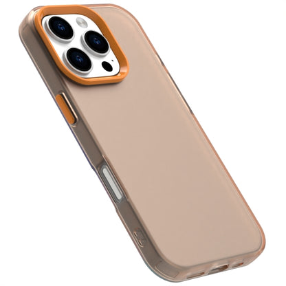 For iPhone 16 Pro Candy PC Hybrid TPU Shockproof Phone Case(Orange) - iPhone 16 Pro Cases by buy2fix | Online Shopping UK | buy2fix