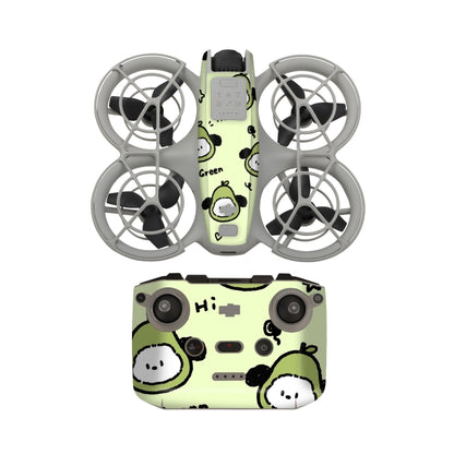 For DJI Neo Drone Body Remote Control Protective Sticker(Green Puppy) - Stickers by Sunnylife | Online Shopping UK | buy2fix