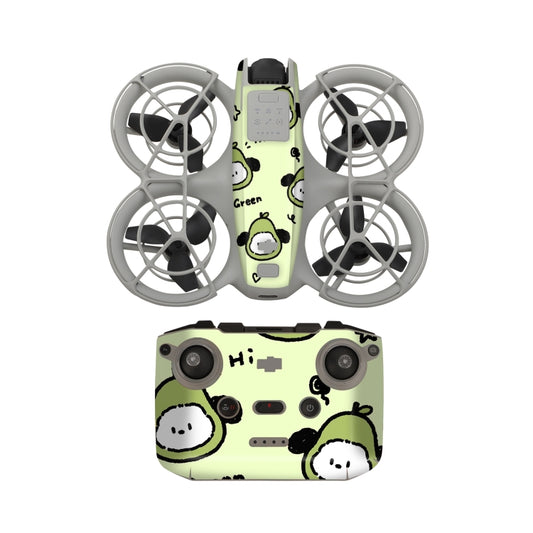 For DJI Neo Drone Body Remote Control Protective Sticker(Green Puppy) - Stickers by Sunnylife | Online Shopping UK | buy2fix