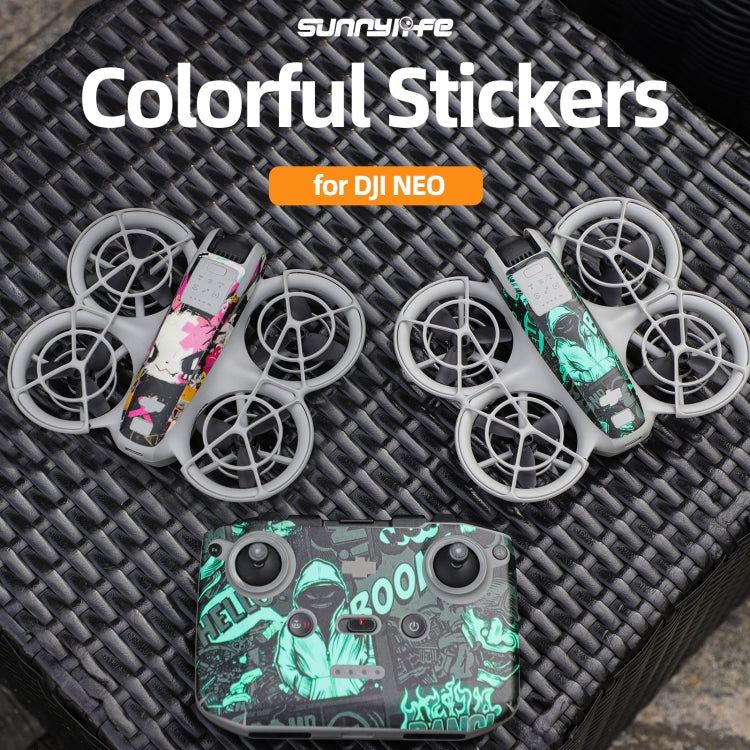 For DJI Neo Drone Body Remote Control Protective Sticker(Graffiti Boom) - Stickers by Sunnylife | Online Shopping UK | buy2fix