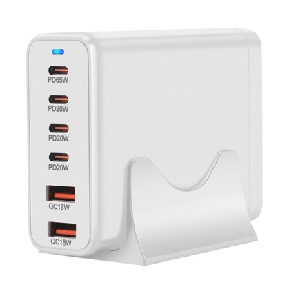 155W 4Type-C, 2USB 6-Ports Desktop Fast Charger, Plug Type:EU Plug(White) - Multifunction Charger by buy2fix | Online Shopping UK | buy2fix