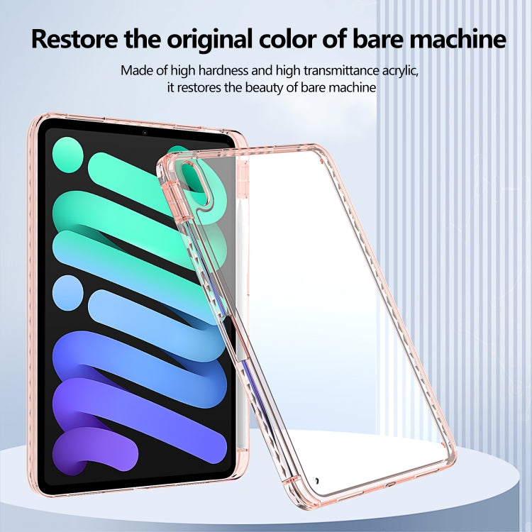 For iPad Pro 11 2024 Acrylic Hybrid TPU Tablet Case with Pen Slot(Pink) - iPad Pro 11 2024 Cases by buy2fix | Online Shopping UK | buy2fix