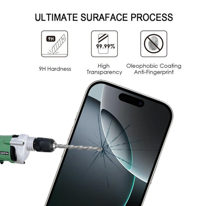 For iPhone 16 Pro Full Glue Screen Tempered Glass Film - iPhone 16 Pro Tempered Glass by buy2fix | Online Shopping UK | buy2fix