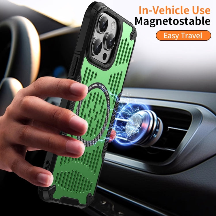 For iPhone 16 Plus Ice Front Cooling MagSafe Magnetic Phone Case(Green) - iPhone 16 Plus Cases by buy2fix | Online Shopping UK | buy2fix