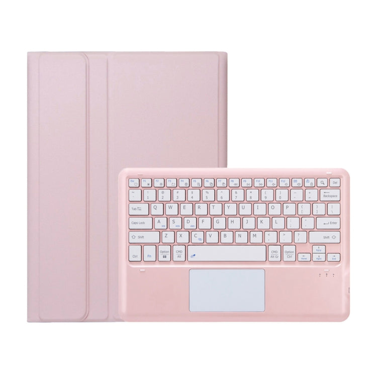 For Honor MagicPad 2 12.3 AH22-A Ultra-thin Detachable Bluetooth Keyboard Leather Tablet Case with Touchpad(Pink White) - Huawei Keyboard by buy2fix | Online Shopping UK | buy2fix