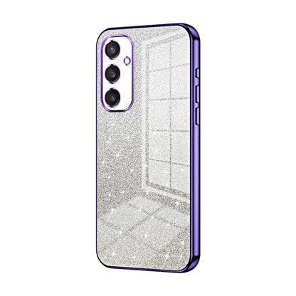 For Samsung Galaxy S25 5G Gradient Glitter Powder Electroplated Phone Case(Purple) - Galaxy S25 5G Cases by buy2fix | Online Shopping UK | buy2fix