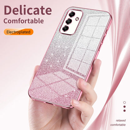 For Samsung Galaxy S25+ 5G Gradient Glitter Powder Electroplated Phone Case(Silver) - Galaxy S25+ 5G Cases by buy2fix | Online Shopping UK | buy2fix