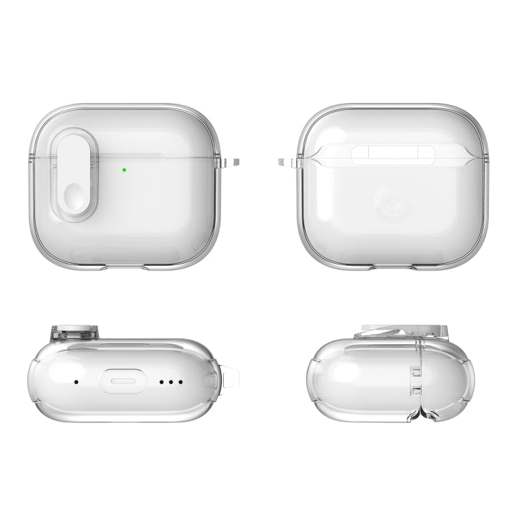 For AirPods 4 Ice Crystals Shockproof Earphone Protective Case(Transparent) - For AirPods 4 by buy2fix | Online Shopping UK | buy2fix