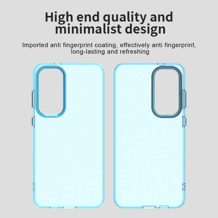 For Samsung Galaxy S25 5G Candy PC Hybrid TPU Shockproof Phone Case(Blue) - Galaxy S25 5G Cases by buy2fix | Online Shopping UK | buy2fix