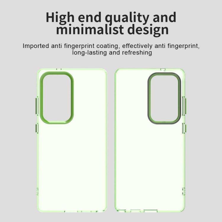 For Samsung Galaxy S25 Ultra 5G Candy PC Hybrid TPU Shockproof Phone Case(Green) - Galaxy S25 Ultra 5G Cases by buy2fix | Online Shopping UK | buy2fix