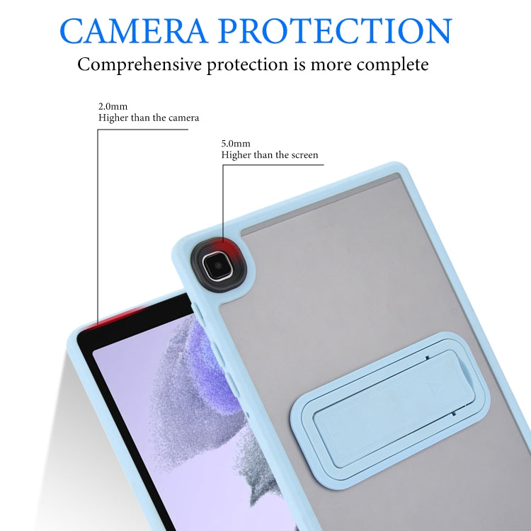 For Samsung Galaxy Tab A7 Lite Skin Feel Holder PC Hybrid TPU Tablet Case(Light Blue) - Tab A7 Lite T220 / T225 by buy2fix | Online Shopping UK | buy2fix