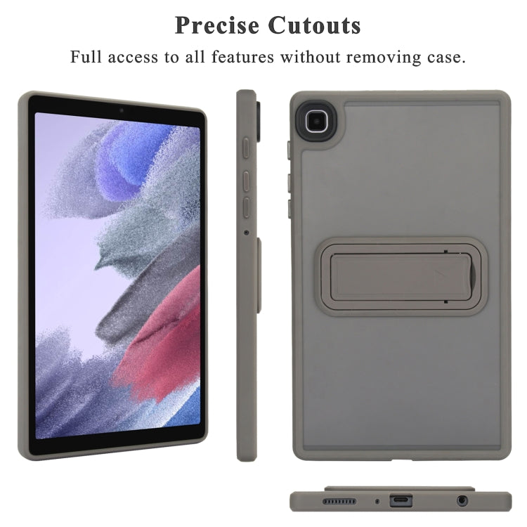 For Samsung Galaxy Tab S6 Lite P610 / P615 Skin Feel Holder PC Hybrid TPU Tablet Case(Grey) - Tab S6 Lite P610 / P615 by buy2fix | Online Shopping UK | buy2fix