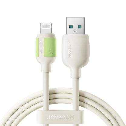 JOYROOM S-A53 Fluorescent Series 3A USB to 8 Pin Fast Charging Data Cable, Length:2m(Beige) - Normal Style Cable by JOYROOM | Online Shopping UK | buy2fix