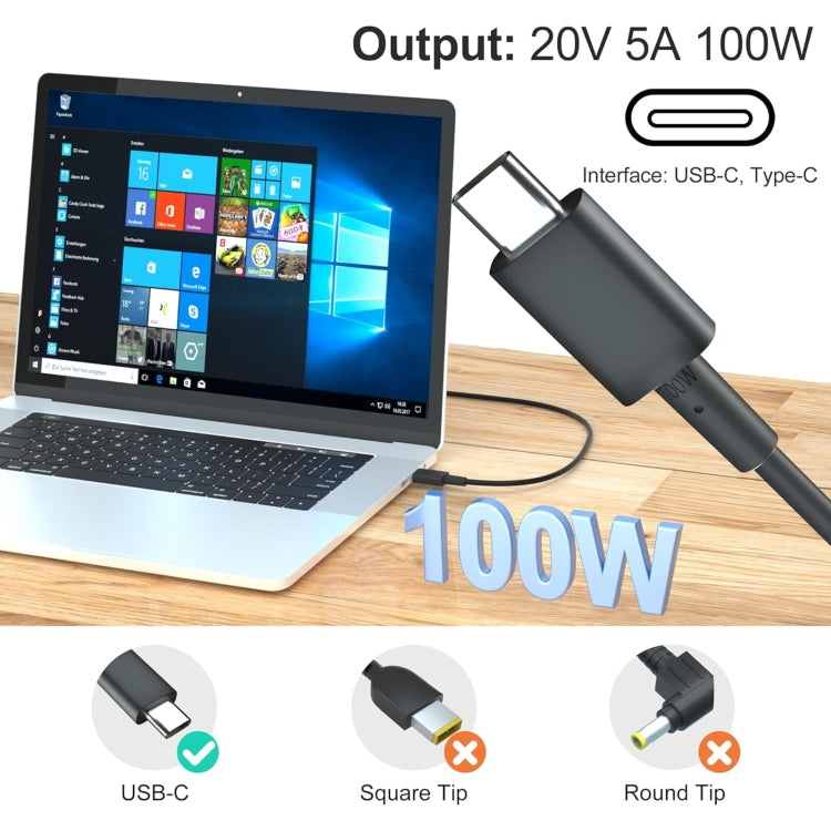 100W 20V 5A USB Type-C Plug Laptop Notebook Power Adapter For ASUS, Plug:UK Plug - For Asus by buy2fix | Online Shopping UK | buy2fix