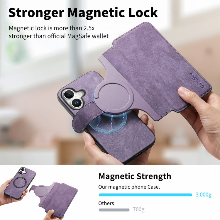 For iPhone 16 Plus CaseNeo MagSafe RFID Anti-theft Retro Leather Phone Case(Purple) - iPhone 16 Plus Cases by CaseNeo | Online Shopping UK | buy2fix