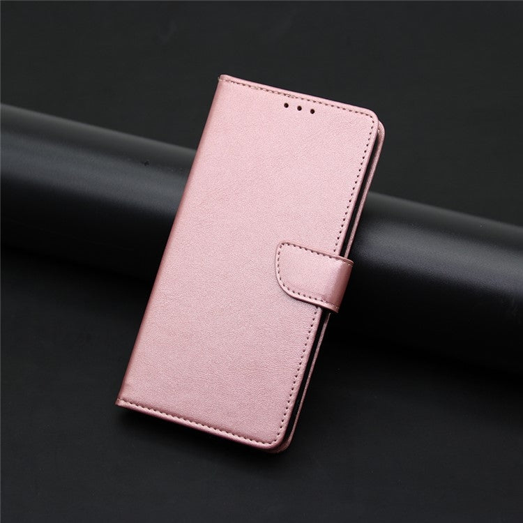 For iPhone 16 Plus Calf Texture Buckle Flip Leather Phone Case(Rose Gold) - iPhone 16 Plus Cases by buy2fix | Online Shopping UK | buy2fix