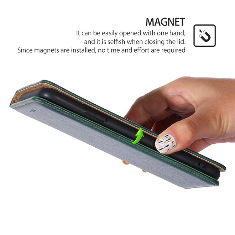 For iPhone 16 Gloss Oil Solid Color Magnetic Leather Phone Case(Green) - iPhone 16 Cases by buy2fix | Online Shopping UK | buy2fix