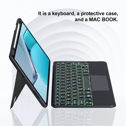 For Huawei MatePad 11 2021 Detachable Backlit Bluetooth Keyboard Leather Case with Touchpad(Black) - Huawei Keyboard by buy2fix | Online Shopping UK | buy2fix