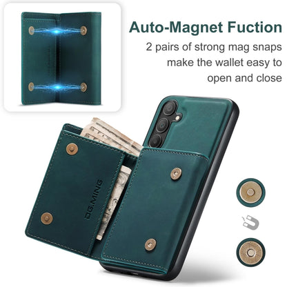 For Samsung Galaxy A16 5G DG.MING M1 Series 3-Fold Multi Card Wallet + Magnetic Phone Case(Green) - Galaxy Phone Cases by DG.MING | Online Shopping UK | buy2fix