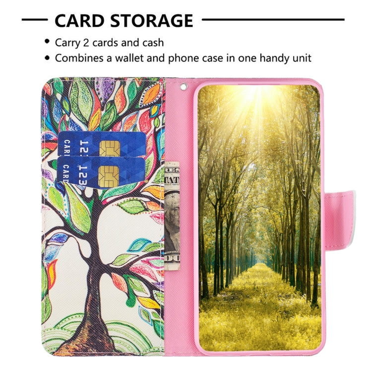 For Samsung Galaxy S25 5G Colored Drawing Pattern Leather Phone Case(Tree Life) - Galaxy S25 5G Cases by buy2fix | Online Shopping UK | buy2fix