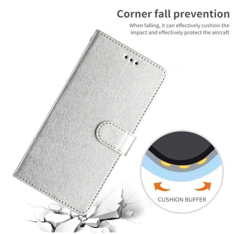 For OnePlus 13 Silk Texture Horizontal Flip Leather Phone Case(Silver) - OnePlus Cases by buy2fix | Online Shopping UK | buy2fix