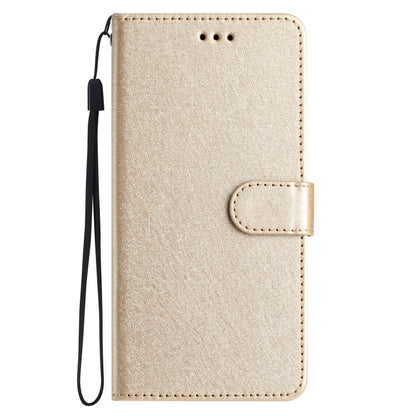 For Samsung Galaxy S25 5G Silk Texture Horizontal Flip Leather Phone Case(Gold) - Galaxy S25 5G Cases by buy2fix | Online Shopping UK | buy2fix