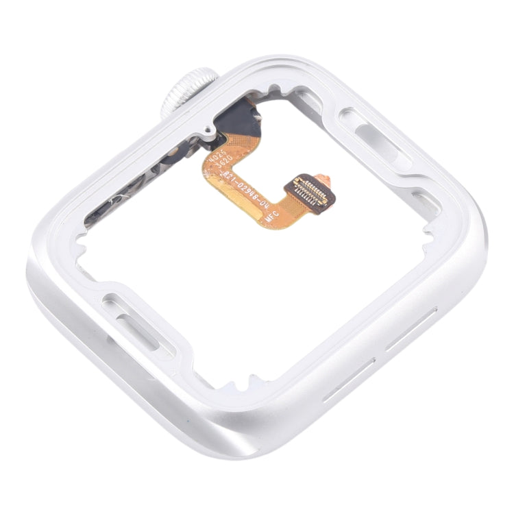 For Apple Watch Series 6 44MM LTE Aluminium Alloy Middle Frame Bezel Plate with Crown Spin Axis Flex Cable(Silver) - Middle Frame by buy2fix | Online Shopping UK | buy2fix