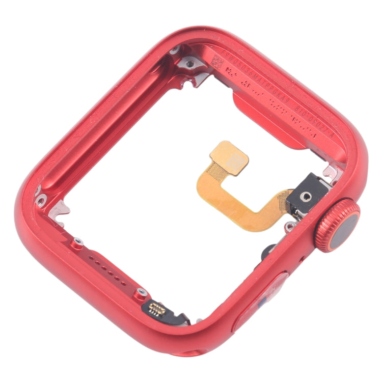 For Apple Watch Series 6 40MM GPS Aluminium Alloy Middle Frame Bezel Plate with Crown Spin Axis Flex Cable(Red) - Middle Frame by buy2fix | Online Shopping UK | buy2fix