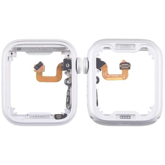 For Apple Watch Series 6 44MM GPS Aluminium Alloy Middle Frame Bezel Plate with Crown Spin Axis Flex Cable(Silver) - Middle Frame by buy2fix | Online Shopping UK | buy2fix