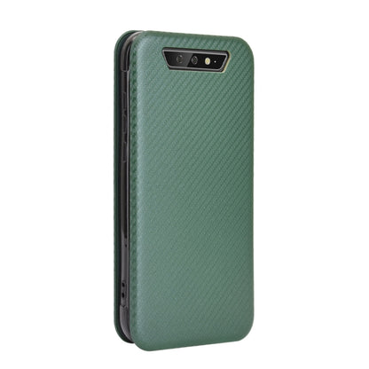 For Blackview BV5500 / BV5500 Pro / BV5500 Plus Carbon Fiber Texture Horizontal Flip TPU + PC + PU Leather Case with Card Slot(Green) - More Brand by buy2fix | Online Shopping UK | buy2fix