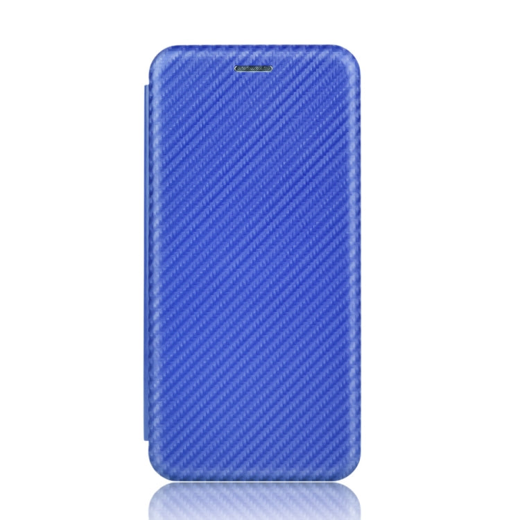 For Blackview BV5500 / BV5500 Pro / BV5500 Plus Carbon Fiber Texture Horizontal Flip TPU + PC + PU Leather Case with Card Slot(Blue) - More Brand by buy2fix | Online Shopping UK | buy2fix