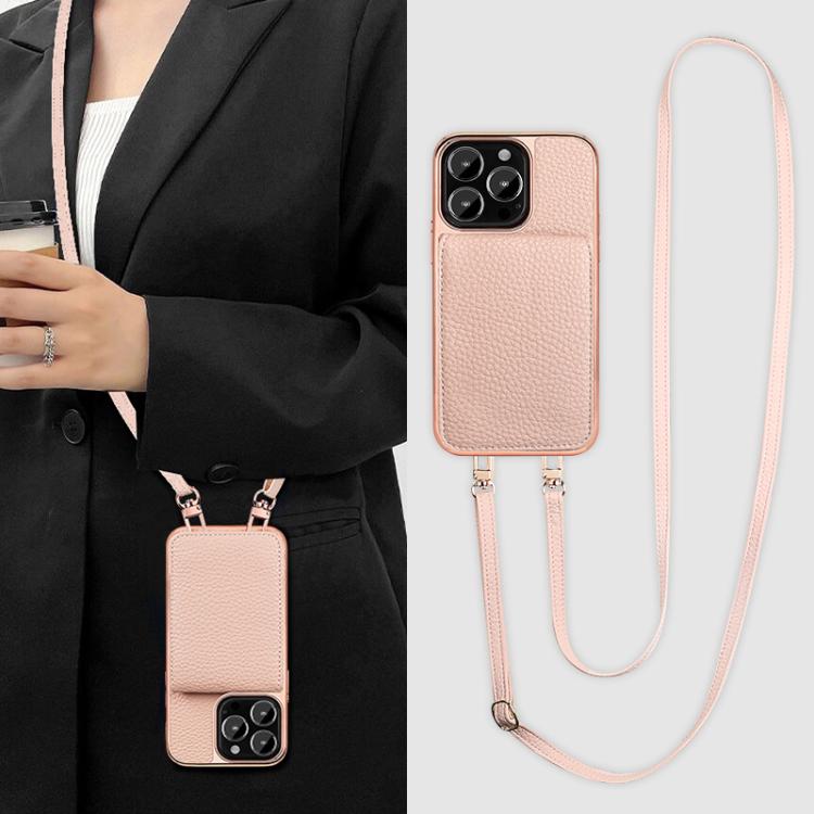 For iPhone 16 Pro VIETAO Litchi Texture Wallet PU Phone Case with Lanyard(White) - iPhone 16 Pro Cases by VIETAO | Online Shopping UK | buy2fix